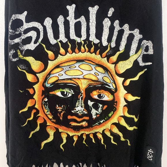 Sublime Black Fringe Tank Top - Picture 3 of 4